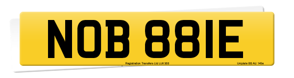 Registration number NOB 881E